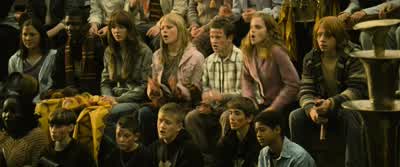 ...are tied for first position... - Harry Potter and the Goblet of Fire