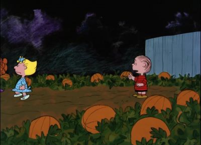 Aren't you going to wait and greet the Great Pumpkin - It's the Great Pumpkin, Charlie Brown