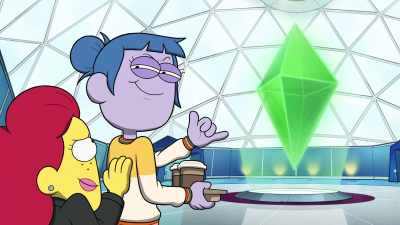 Aren't you so glad that
you called [squeals] me... - Big City Greens the Movie: Spacecation