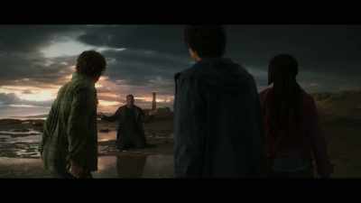 [Ares clapping slowly] - Percy Jackson and the Olympians