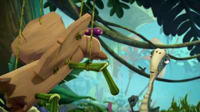 Argh! I've been trying to get
that moss from you all day! - Gigantosaurus