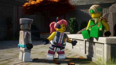 Argh! That jerk Cinder
made it look so easy, - LEGO Ninjago: Dragons Rising