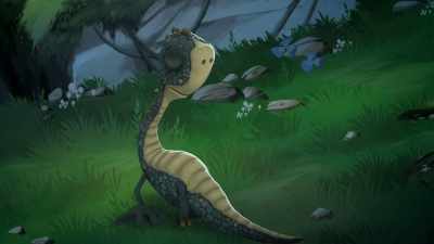 Argh! Why can't I just sing right here,
where no one can see me? - Gigantosaurus