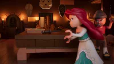- [Ariel pants, grunts]
- [pirate growls, shouts] - LEGO Disney Princess: The Castle Quest