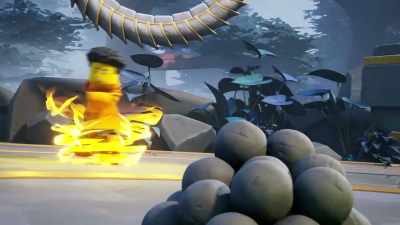 -[Arin whooshing]
-[Lloyd grunting] - LEGO Ninjago: Dragons Rising