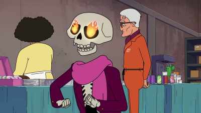 - Arleen, I happened to notice
this is the last taquito. - Grimsburg
