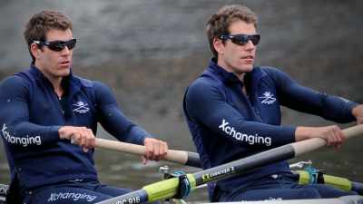 Armie was cast as the Winklevoss twins. - House of Hammer