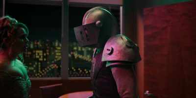 [armor clanking] - Up Here