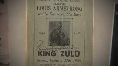 Armstrong's All Star Band
has played 45 minutes - Louis Armstrong's Black & Blues