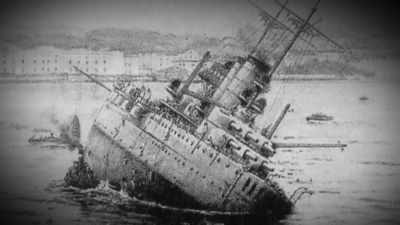 Around 400 crew members
were killed - Mysteries of the Abandoned