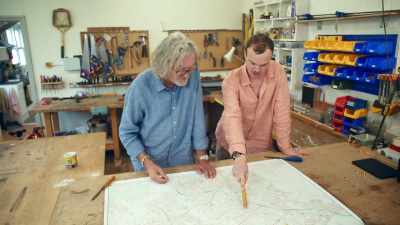 Around here, this area,
cos it's near the centre - James May and the Dull Men