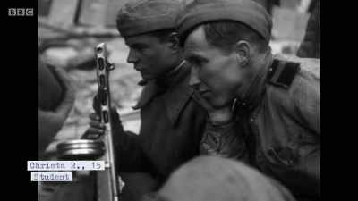 Around midday,
I saw three soldiers coming, - Berlin 1945