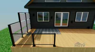 Around the back, I want
to keep the deck simple - Renovation Resort