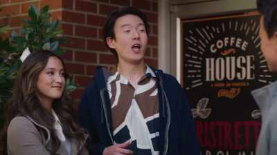 Around the corner
is a laundromat, - A Big Fat Family Christmas