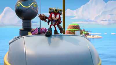 Arr! That blue treasure thief
will pay for this! - Sonic Prime
