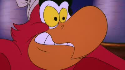Crazy talkWhy do I keep getting hooked up with these warped peopleShouldn't somebody ask what the brave parrot wants to do - Aladdin 2: The Return of Jafar