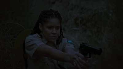 (arrow thudding)
(April grunting) - Wolf Mountain