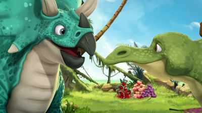 Art star? I thought I was the art star. - Gigantosaurus