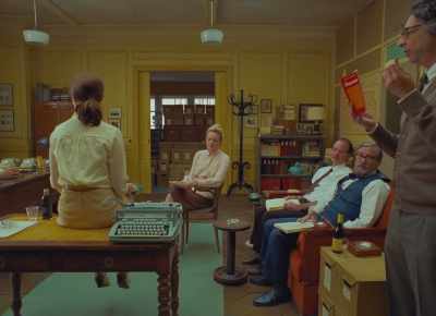 -ARTHUR: Don't rush him.
-(MEN MURMURING) - The French Dispatch