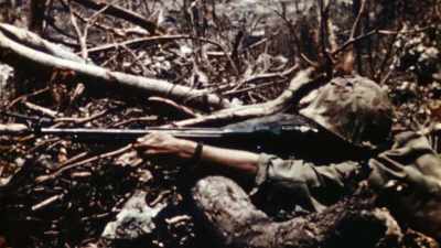 [artillery fire] - The Pacific War in Color