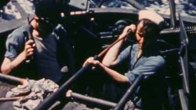 [artillery fire] - The Pacific War in Color