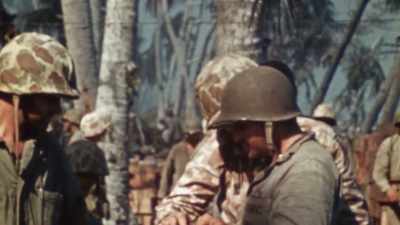 [artillery fire] - The Pacific War in Color