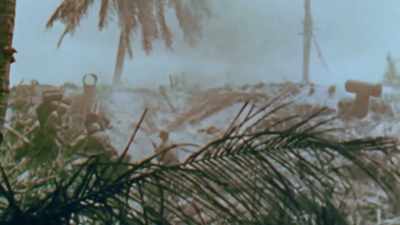 [artillery fire] - The Pacific War in Color