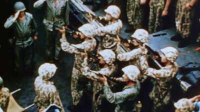 [artillery fire] - The Pacific War in Color