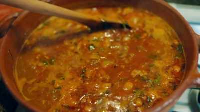 Arturo is preparing
his famous charro beans. - Eva Longoria: Searching for Mexico