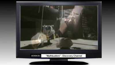 As a demonstration, the debunkers did
a small-scale experiment, - American Moon