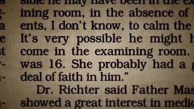 As a woman, I was appalled
at Dr. Richter's involvement. - The Keepers