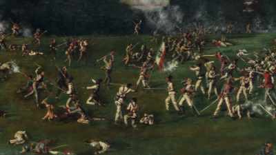 As actors,
the Texans captured Santa Anna - Exterminate All the Brutes