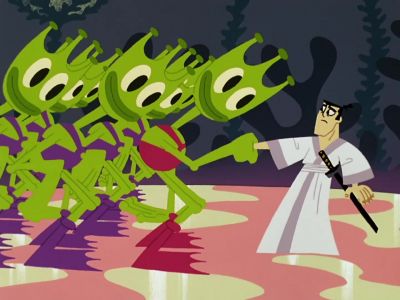 (AS ALEC GUINNESS)
Don't be afraid, little one. - Samurai Jack