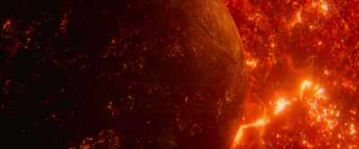 As it balloons out toward Earth, - Our Universe