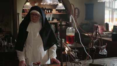  As for Colin, he left
 our rehearsal at 6:45, - Sister Boniface Mysteries