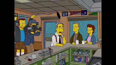 As they day
of the primary nears, - The Simpsons