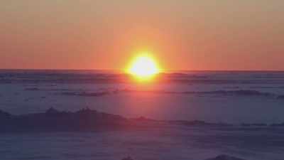 As days return,
the ocean remains
an icy expanse. - Tales From The Explorers Club