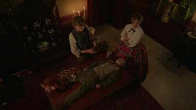 As Dr. Dawkins anaesthetises the boy, - The Artful Dodger