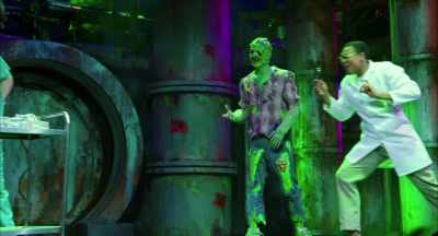 ♪ As far as health, his pretty self ♪ - The Toxic Avenger: The Musical