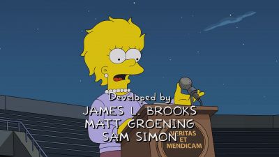 As graduates,
we go forth into a world - The Simpsons