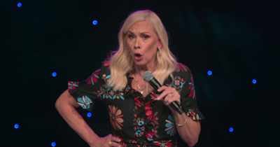"As hard as you can." - Leanne Morgan: I'm Every Woman