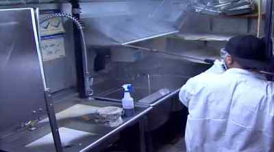 AS HE ATTEMPTS TO TURN AROUND - Kitchen Nightmares