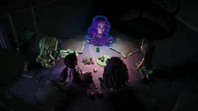As she headed down the dark tunnel, - Monster High: Electrified