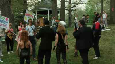 As I joyfully embraced
my long-lost dad, - The Toxic Avenger Part II