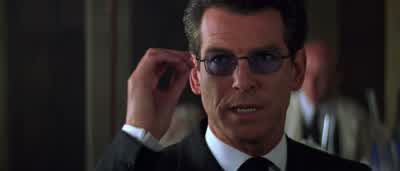 As I was saying the very latest in interception countermeasuresTitanium armor a multitasking heads up displayand six beverage cup holdersAll in all rather stockedFully loaded I think is the termI thinkYou're not here to think You're here to do what I tell - The World Is Not Enough