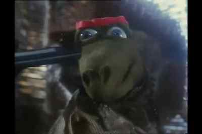 As I stared down
the muzzle of that gun... - Meet the Feebles