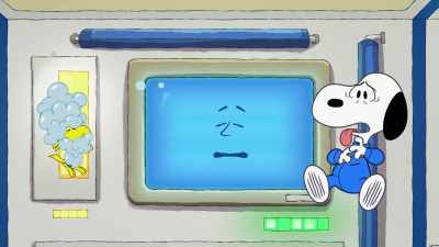 As I was trying to explain, - Snoopy in Space