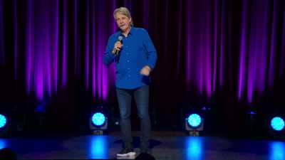 As I'm knocking on his door,
I hear the elevator ding. - Jeff Foxworthy: The Good Old Days