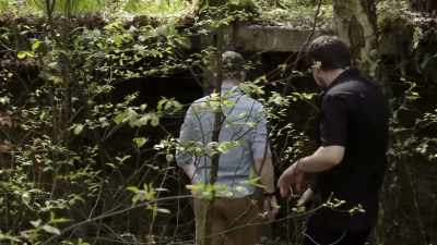 As I'm walking around
the complex, - Secret Nazi Ruins