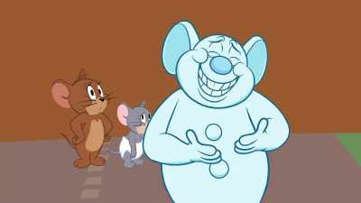 As impressively fashion-forward
as that getup was - Tom and Jerry Snowman's Land